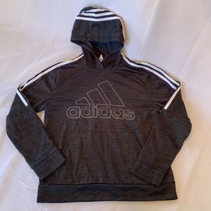 Adidas Fleece Lined Logo Hoodie Sweatshirt AA6466, Youth Boys Large 14/16